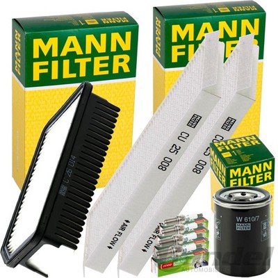 MANN FILTER INSPEKTIONSPAKET passend für HYUNDAI i20 I PB PBT 1.2 76+78+86 PS