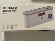 Smart Sterilization Toothbrush Holder Wall Mount White