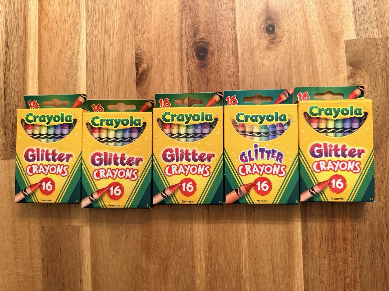 Crayola Glitter Crayons, 5 Packs