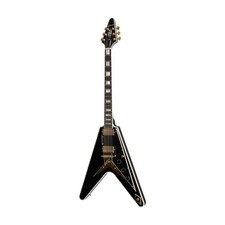 Gibson Flying V Custom Ebony - Custom E-Gitar...