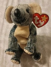 TY Original Beanie Baby Vintage 1999 Eucalyptus the Green Koala 6" Plush w Tags