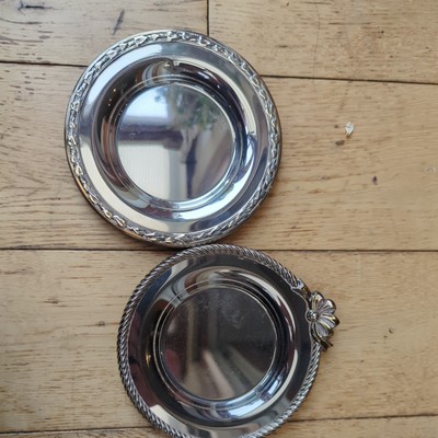 Paar Vintage Oneida LTD Silber Teller