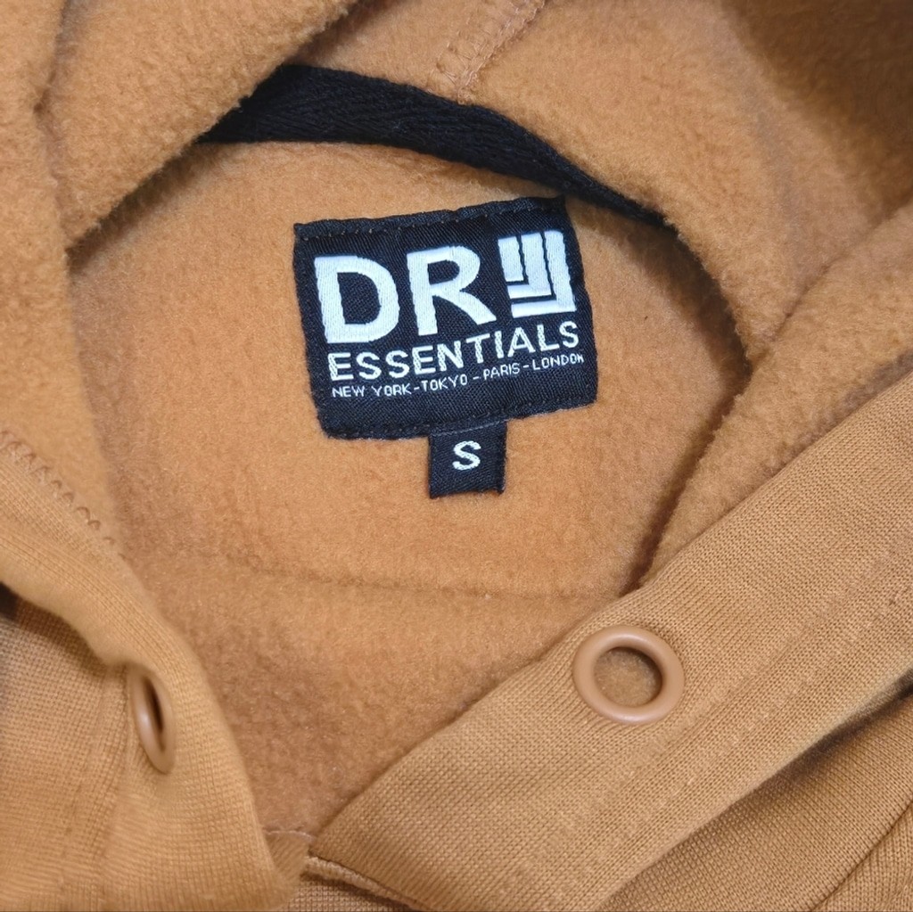 DR Essentials Fear of God Yellow Gold Hoodie, Men's Size Small thumbnail 2