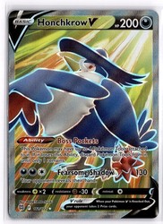 Honchkrow V 161/172 Full Art Ultra Rare Brilliant Stars Pokémon TCG