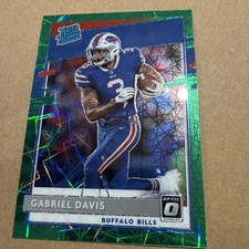 Gabriel Davis 2020 Panini Donruss Optic #187 Rated Rookie Green Velocity Bills