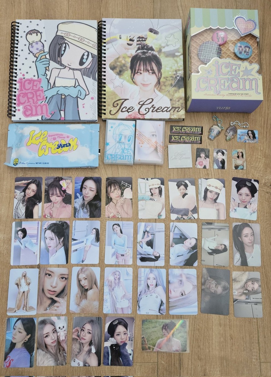 SHIN YUNA ITZY ICE CREAM DEBUT SOLO BAG OFFICIAL PHOTOCARD POB