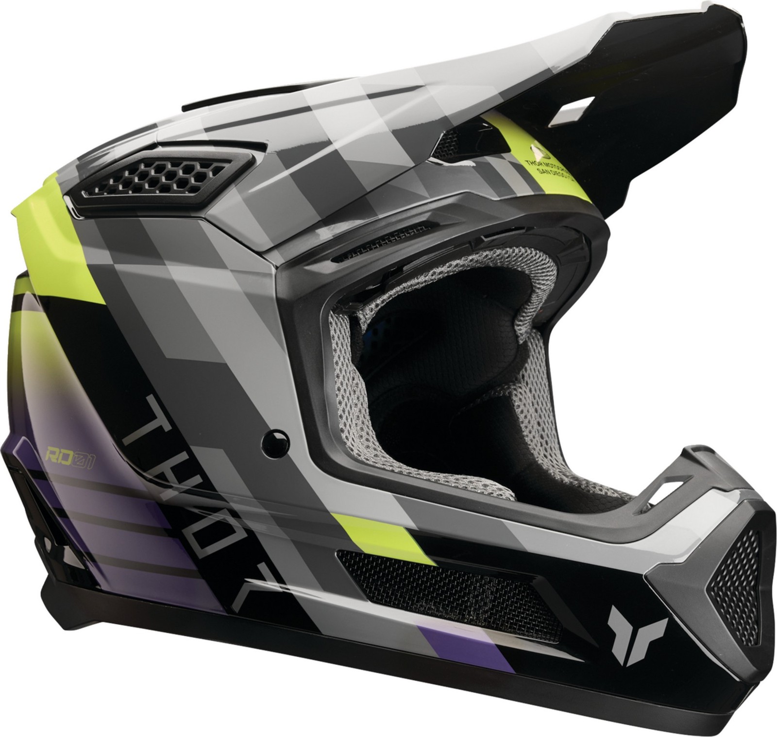 Thor Fleet Camber Youth MX Offroad Helmet Black/Purple