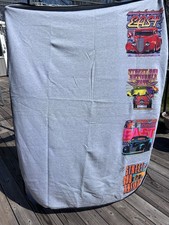 Vintage Street Rod Nationals Throw Blanket Signed Boyd Coddington 2004 Made Usa