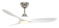 Dc Deckenventilator Mit Fernbedienung Led Dimmer Eco Genuino 122 Cm Chrom Weiss