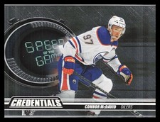2023-24 Upper Deck Credentials #SG1 Connor McDavid Speed of the Game Stars