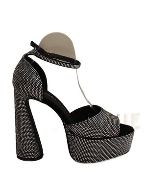 Kat Maconie Damen-Heels UK 6,5 schwarz 100 % Wildleder Plateau neu mit Etikett