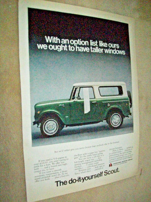 1969 IH International Scout mid-size-mag truck ad-''With an option list like ours