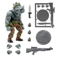 Super7 TMNT Ultimates Rocksteady Action Figure Teenage Mutant Ninja Turtles NEW