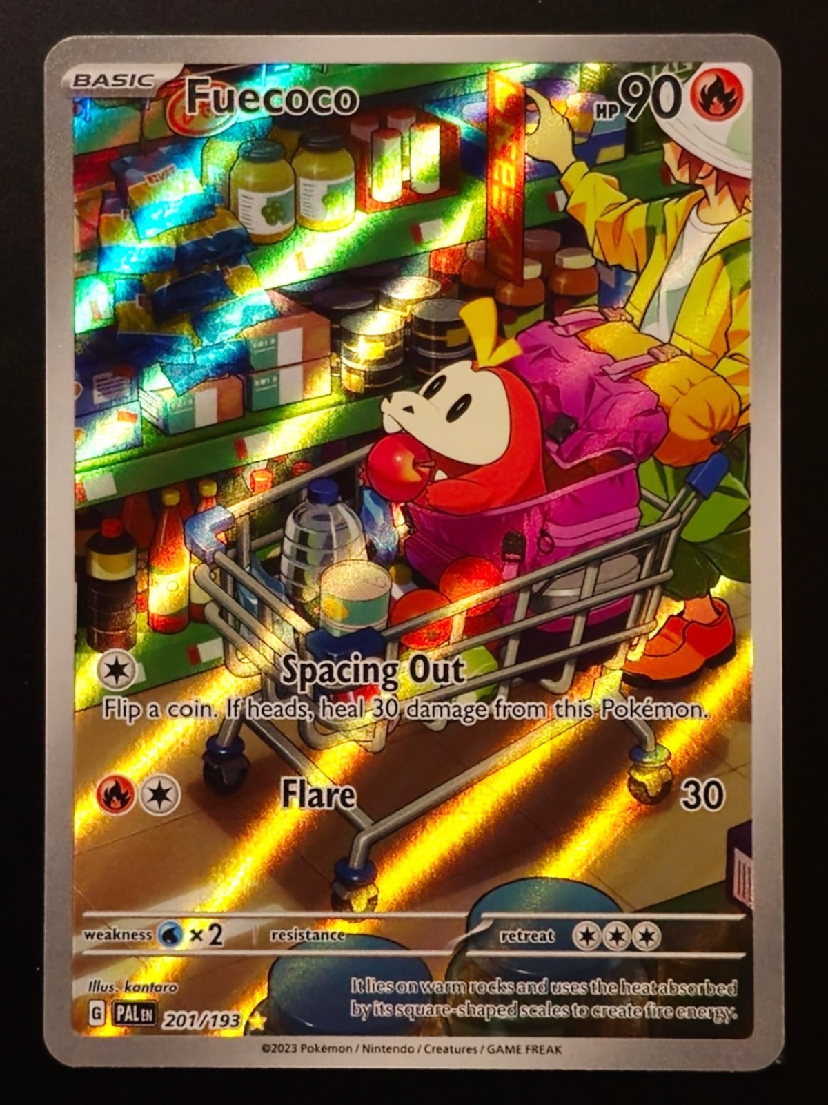 NM Fuecoco 201/193 Holo Illustration Rare Paldea Evolved Pokemon TCG English