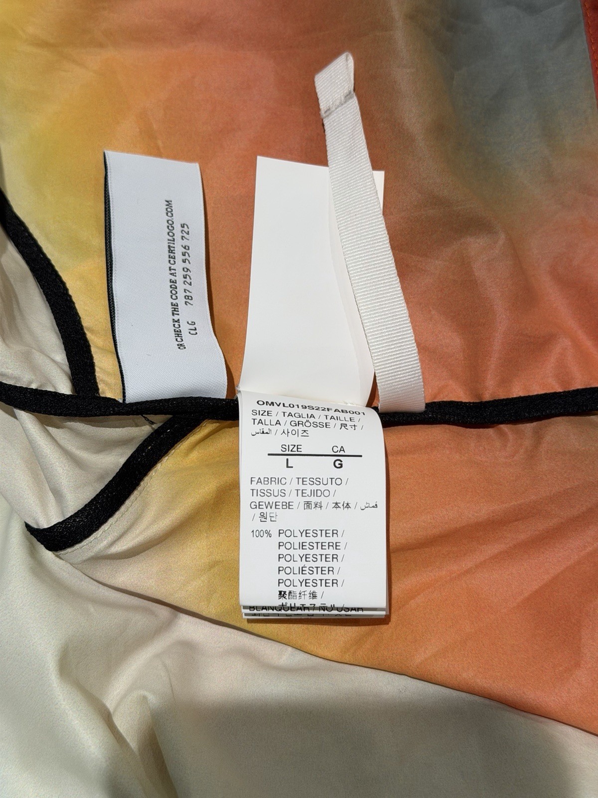 Off White Multicolor Stamp Jacket - image 6