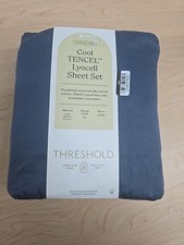 Threshold 320 Thread Count Cool TENCEL Lyocell Sheet Set Full Size, Graphite