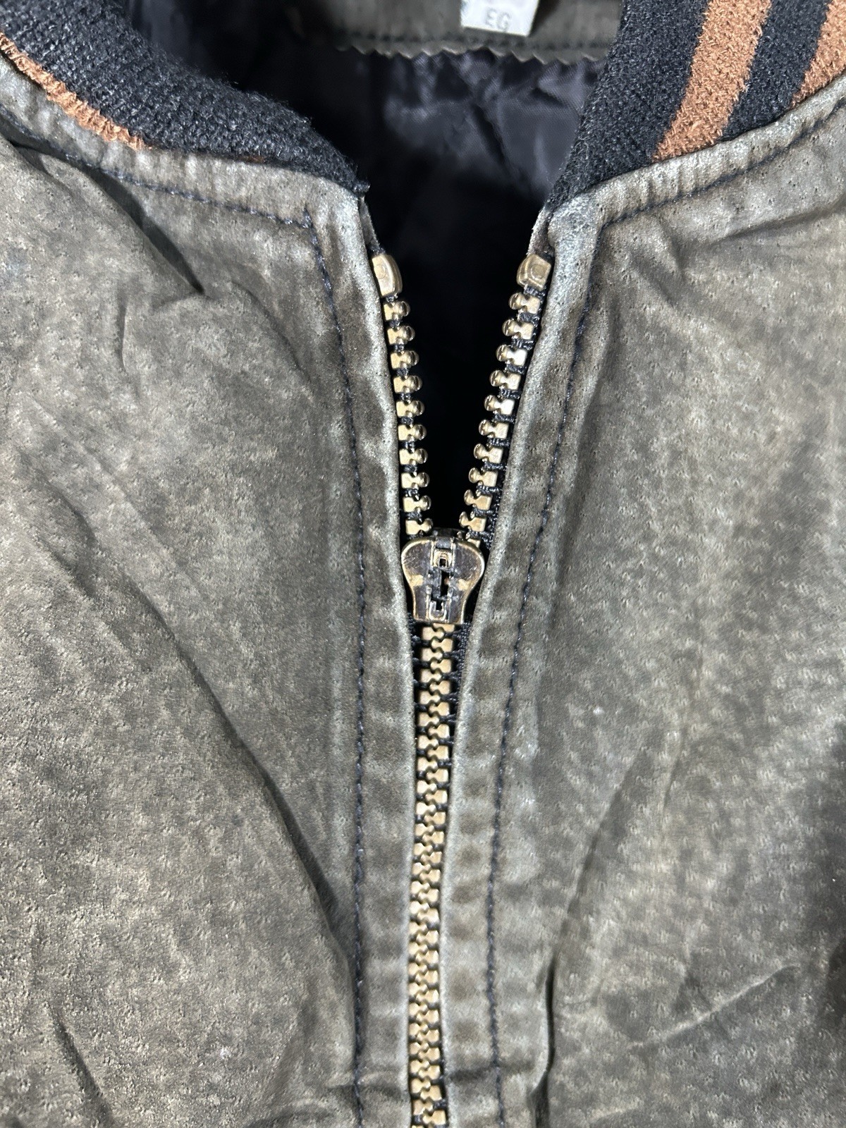 Vintage Basic Editions Leather Bomber Jacket XL T… - image 7