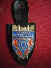 insigne de pompiers,pucelle,Sapeurs pompiers la Vendée  (R44)