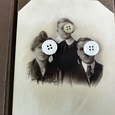 Antique Cabinet Card Photo Rockford, IL Sweet EDWARDIAN Family c1905 Sepia Boy
