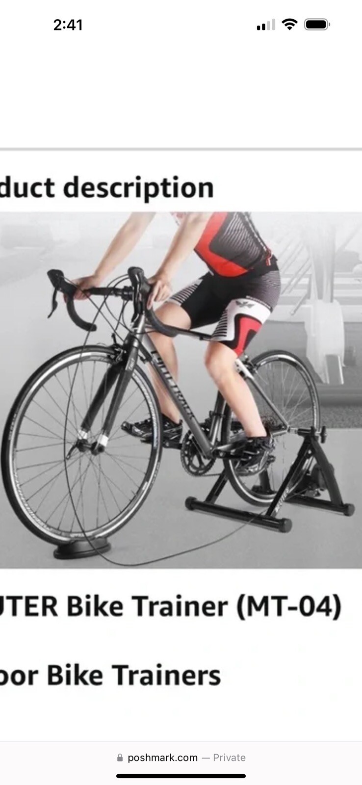 Bike Trainer Indoor Resistance Exercise Stationary Bicycle Stand