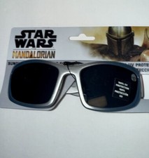 Star Wars The Mandalorian KIDS Silver 100 UV Protection Sunglasses Age 3 NEW