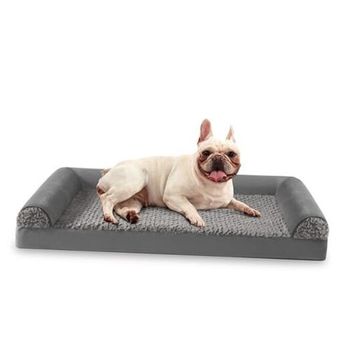 Orthopedic Dog Bed for Medium Dogs, Large Dog Couch Bed, U M (28x23) Dark Grey