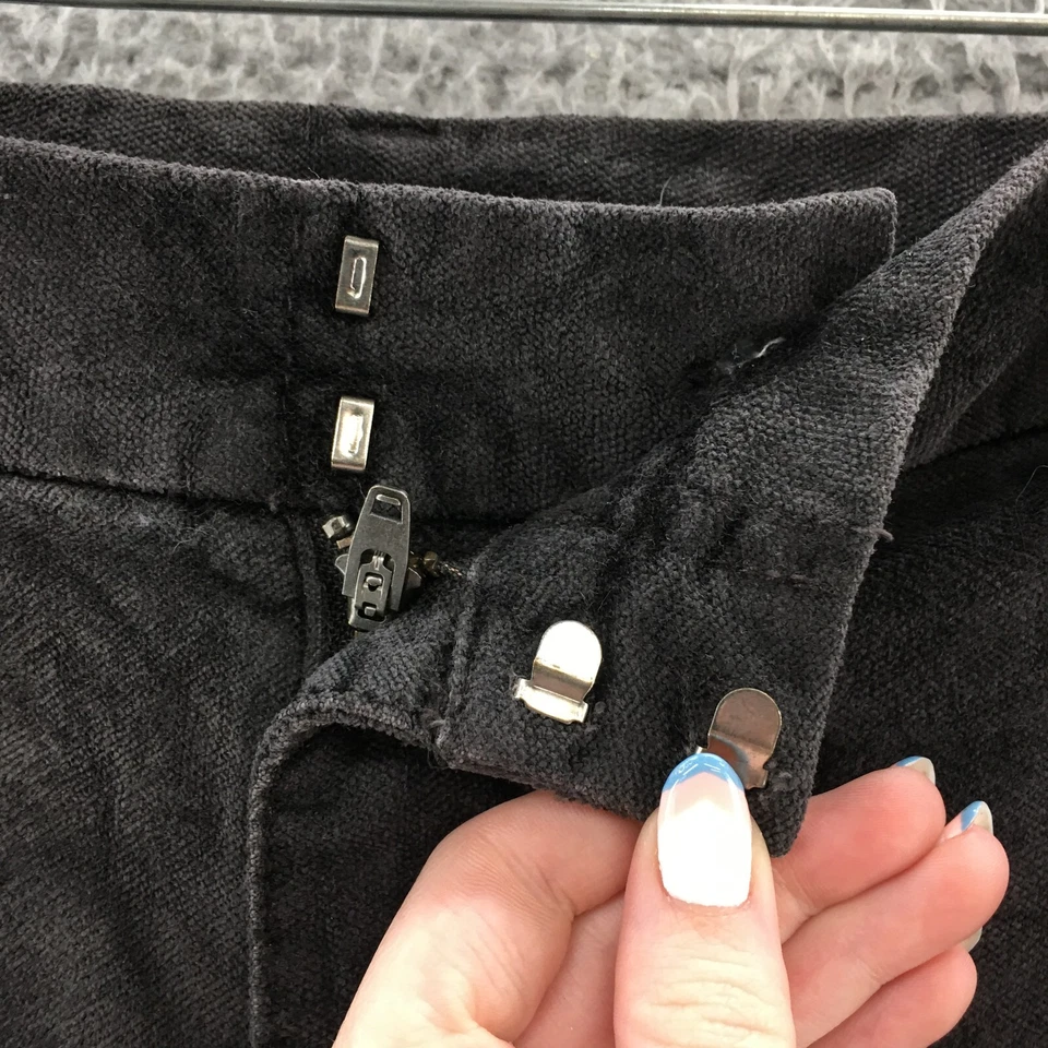 KUT From The Kloth Diana Skinny Pants Womens 6 (actual 32x32) Black Mid Rise Zip - Image 3 of 4