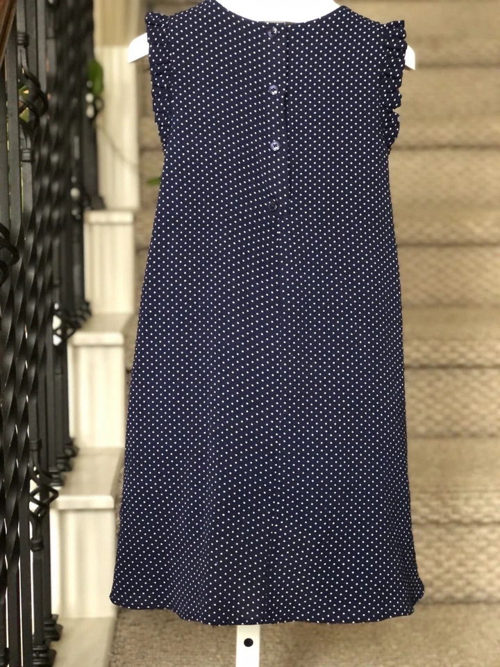 Pippa and Julie Blue Tulle With White Polka Dots dress 6X - Image 2 of 4