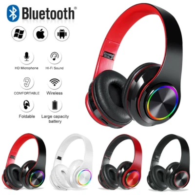 MARKENLOS On Ear Kopfhörer Bluetooth 5.0 Kabellos Stereo Bass Kopfhorer Kabellos Faltbare