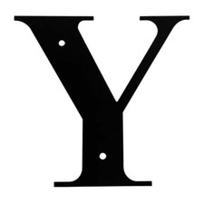 Wrought Iron Letter Y Medium 12.75" Made in USA