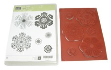 Stampin' up Cling Stamps MIXED BUNCH Floral Flower Stamp Set of 6