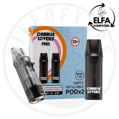 CHARLIE LOVERS I E-Zigarette Pod-System 2x ''LEER'' Refillable Pod | Nachfüllbar
