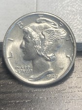1943 P Mercury Dime - BU - As Shown! (#1032)