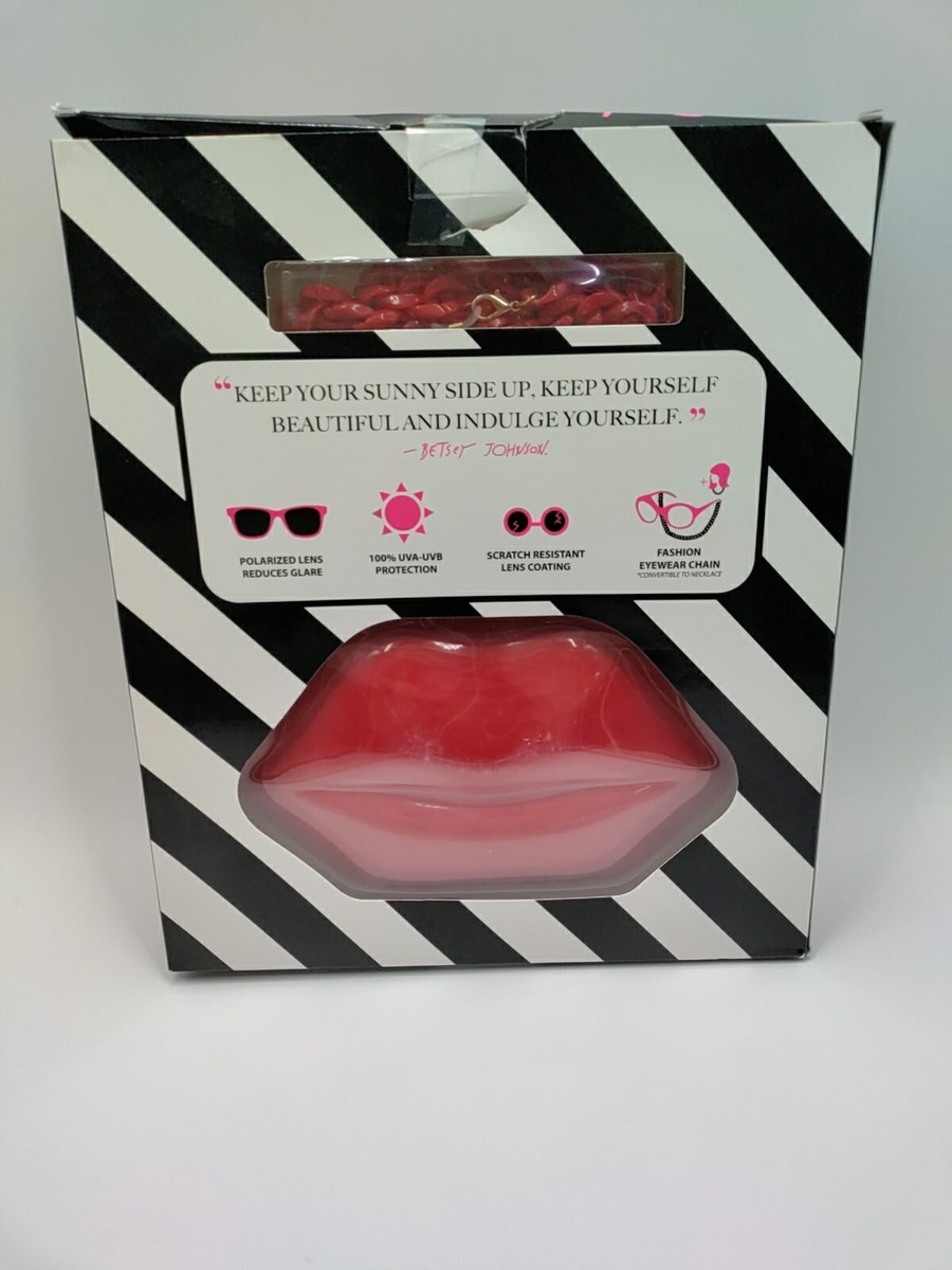 Betsey Johnson XOXO Metal Sunglasses Case & Chain , BE302  display picture 2