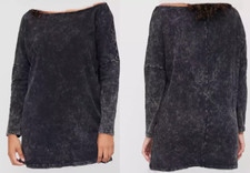 Slouch Shoulder Longline Sweatshirt - UK10 - Acid Wash - V by Very