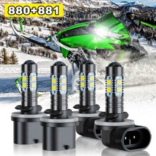 For Arctic Cat Crossfire 700 2006 LED Headlight Kit 4x 893 894 Combo White Bulbs