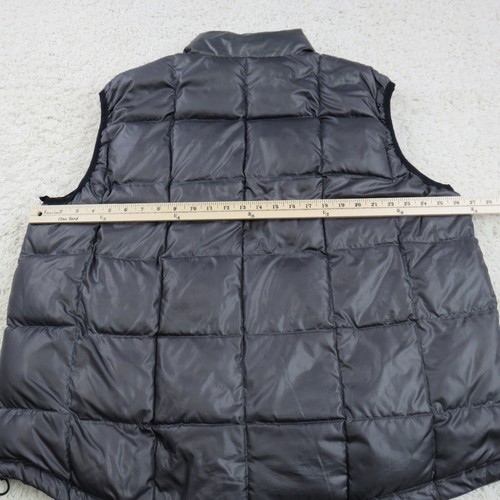 Montana Down Vest Mens XL Gray Puffer Feather Full Zip Up Outdoors Hike Hiking - Picture 8 of 14