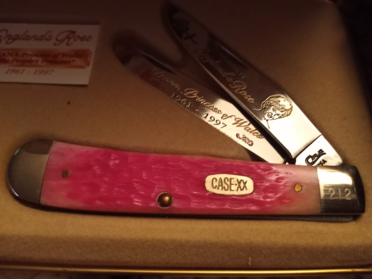 CASEXX “GOODBYE ENGLAND'S ROSE” PRINCESS DIANA PINK HANDLE TRAPPER