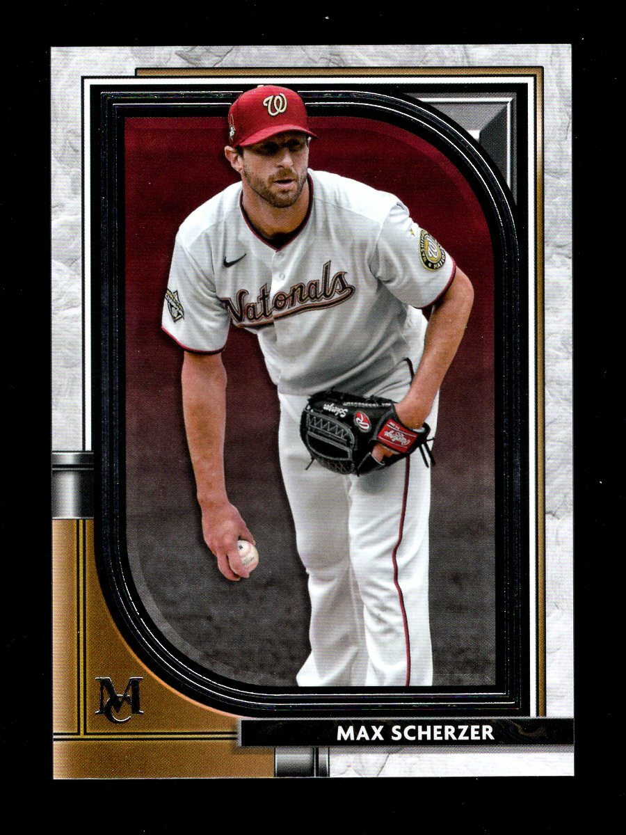 2021 TOPPS MUSEUM #72 MAX SCHERZER WASHINGTON NATIONALS