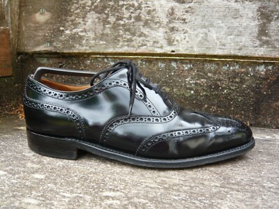 JOSEPH CHEANEY BROGUES SCHUHE SCHWARZ LEDER UK7 HERREN GUTER ZUSTAND