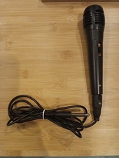 Singing Machine Unidirectional Dynamic Wired Microphone, Black
