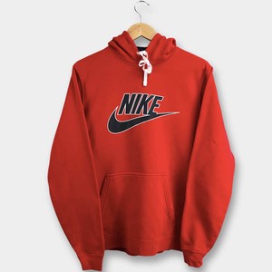 red nike oversized sweatshirt