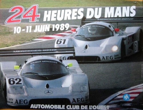 Affiche Originale Des 24 Heures Du Mans 1985 – Course Automobile – Poster Vintage