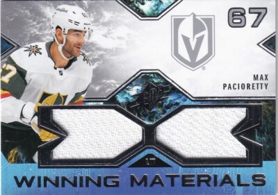 2021-22 UPPER DECK SPX MAX PACIORETTY WINNING MATERIALS GAME USED JERSEY