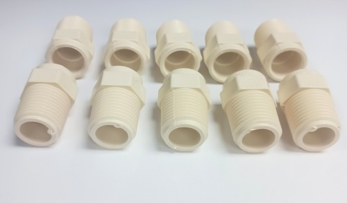 1/2" CPVC Male Adapter Fitting for Hot & Cold Potable Water -10PCS