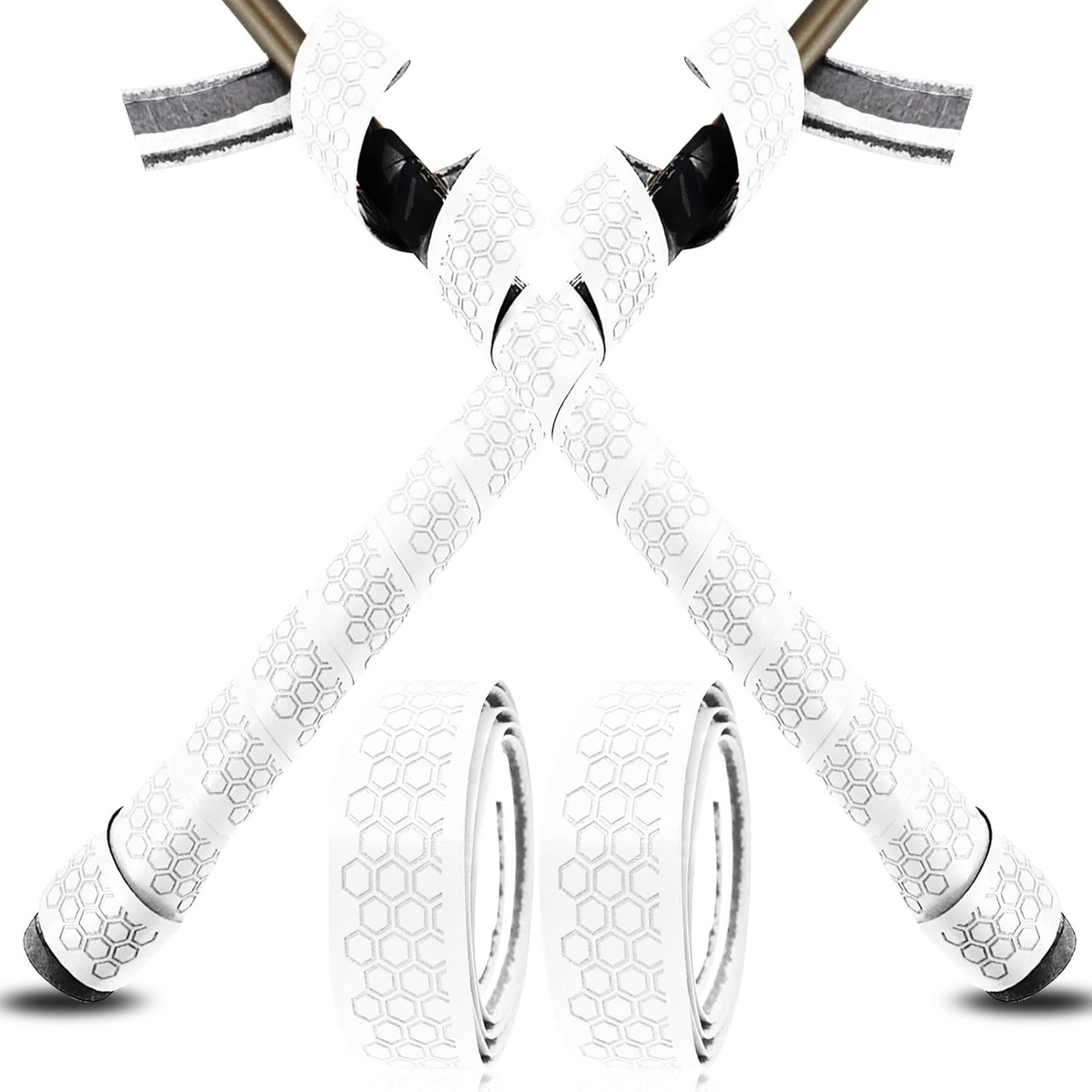 Lot De 2 Grips De Batte Baseball/Softball - 40 Pouces / 1,7 Mm - Points Noirs - Neuf