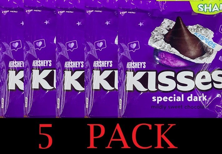 Hershey's Kisses SPECIAL DARK Mildly Sweet Chocolate Candy SHARE