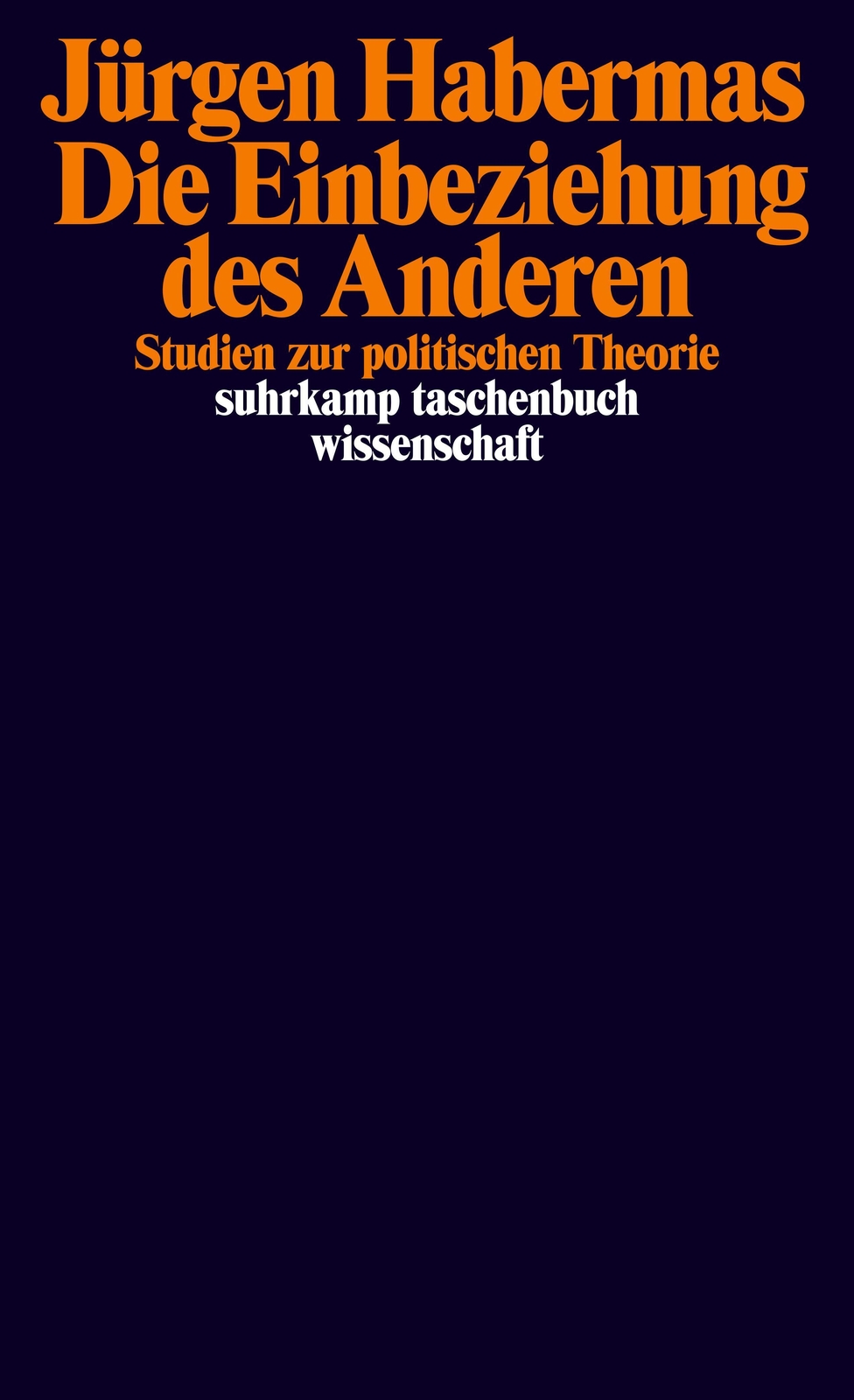Thumbnail - Die Einbeziehung Des Anderen | Studien Zur Politischen Theorie |