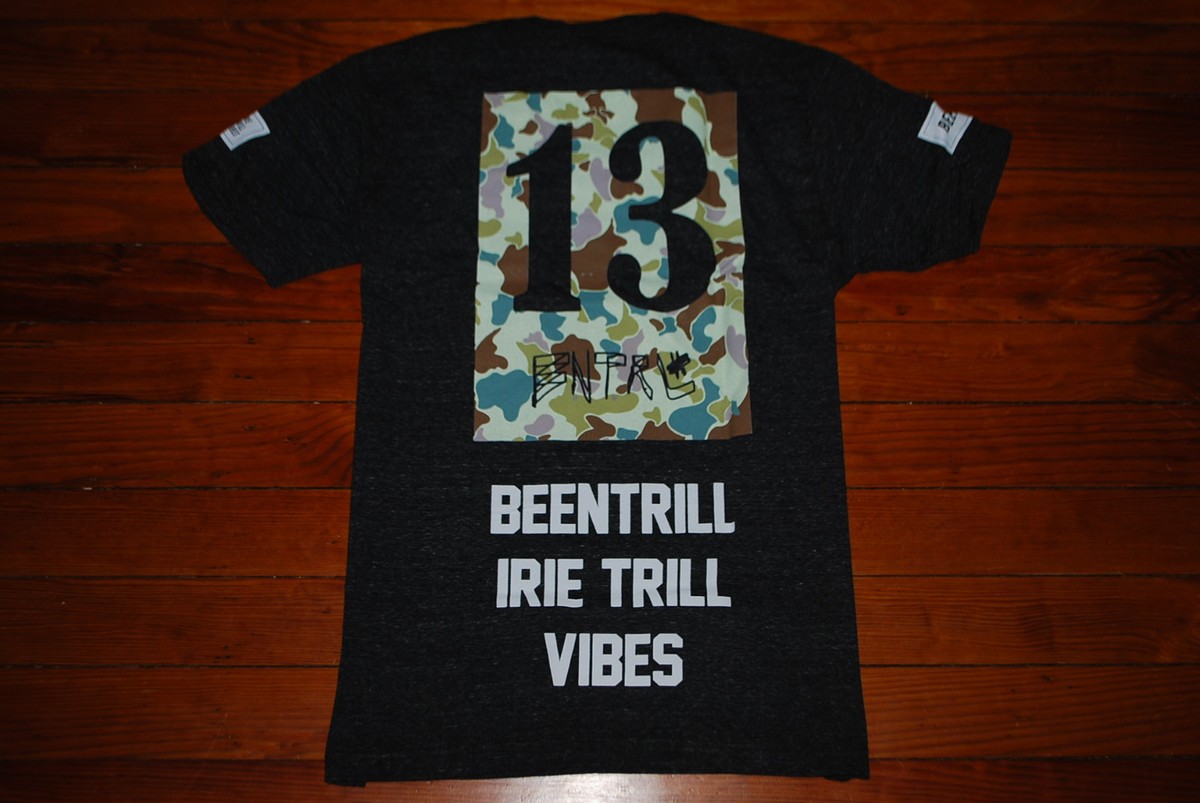 BEENTRILL ■Gold Hashtag Oversized Fit T-Shirt■送料込 NEW Been Trill #BEENTRILL