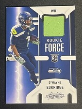 2021 ABSOLUTE ROOKIE FORCE JERSEY Dwayne Eskridge RC Seattle Seahawks WR RF-DWE